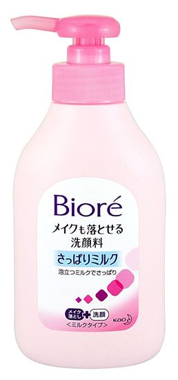 图片 Biore碧柔 温和卸妆乳220g丰富泡沫卸妆洁面二合一双重功效 200ml